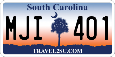 SC license plate MJI401