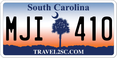 SC license plate MJI410