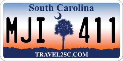 SC license plate MJI411