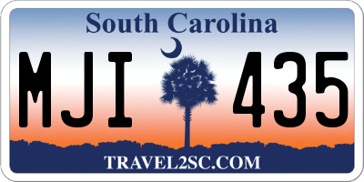 SC license plate MJI435