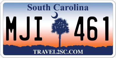 SC license plate MJI461