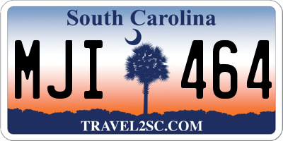 SC license plate MJI464
