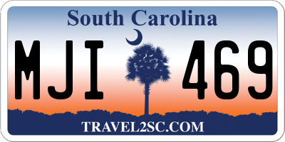 SC license plate MJI469