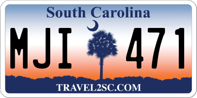 SC license plate MJI471