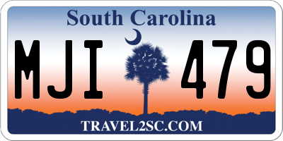 SC license plate MJI479