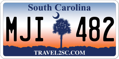 SC license plate MJI482