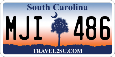 SC license plate MJI486