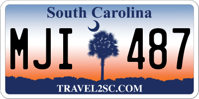 SC license plate MJI487