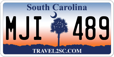 SC license plate MJI489