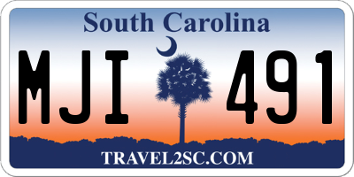SC license plate MJI491
