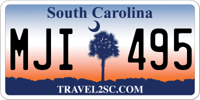 SC license plate MJI495