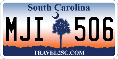 SC license plate MJI506