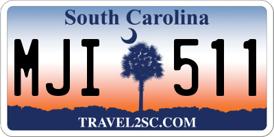 SC license plate MJI511