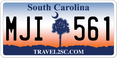 SC license plate MJI561