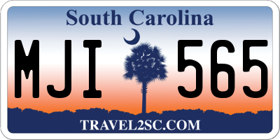 SC license plate MJI565