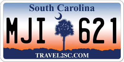 SC license plate MJI621