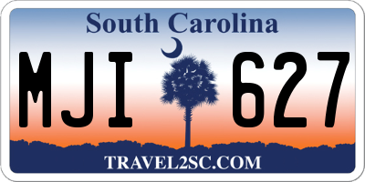 SC license plate MJI627