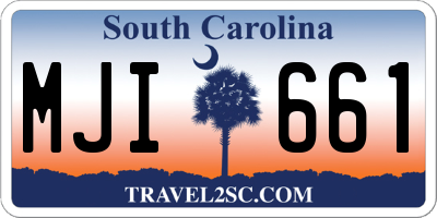 SC license plate MJI661