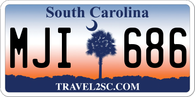 SC license plate MJI686