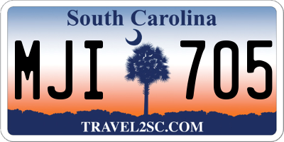SC license plate MJI705