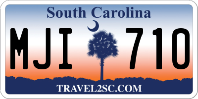 SC license plate MJI710
