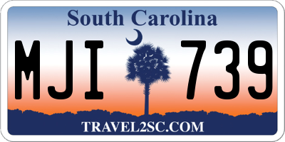 SC license plate MJI739