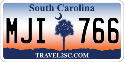 SC license plate MJI766