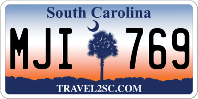 SC license plate MJI769