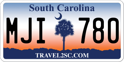 SC license plate MJI780