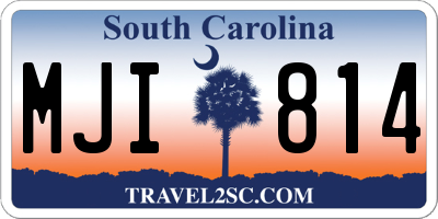 SC license plate MJI814