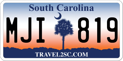 SC license plate MJI819