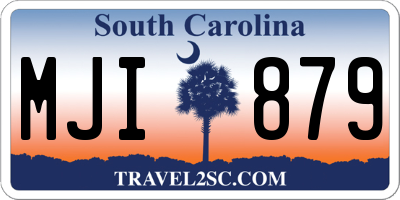 SC license plate MJI879