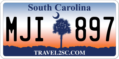 SC license plate MJI897