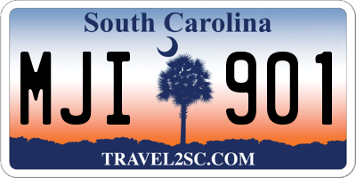 SC license plate MJI901