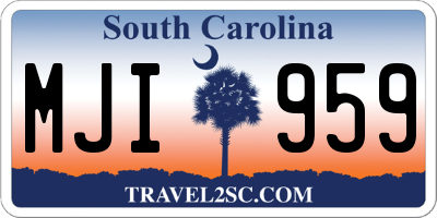 SC license plate MJI959