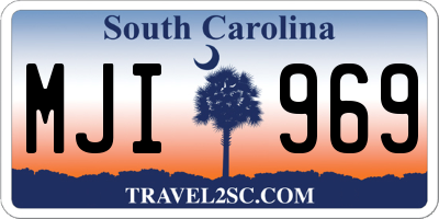 SC license plate MJI969