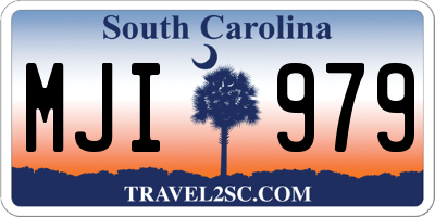 SC license plate MJI979