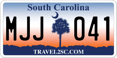 SC license plate MJJ041