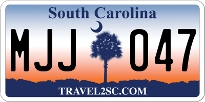 SC license plate MJJ047