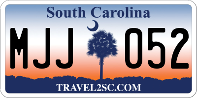 SC license plate MJJ052