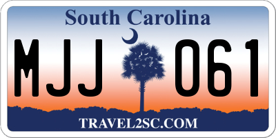 SC license plate MJJ061