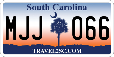 SC license plate MJJ066