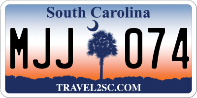 SC license plate MJJ074