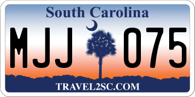 SC license plate MJJ075