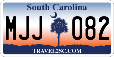 SC license plate MJJ082