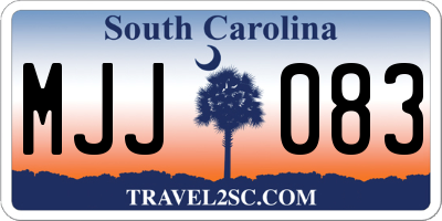 SC license plate MJJ083