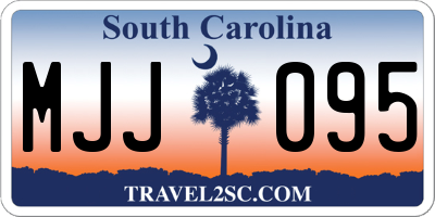 SC license plate MJJ095