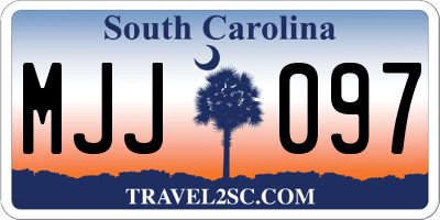 SC license plate MJJ097