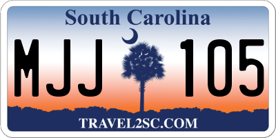 SC license plate MJJ105