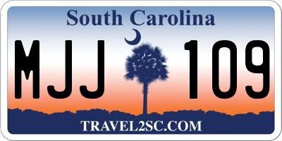 SC license plate MJJ109